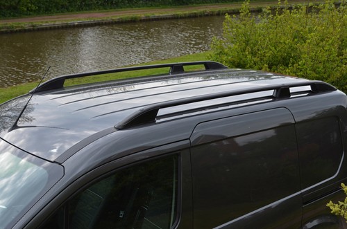 Black aluminium roof rack - black,