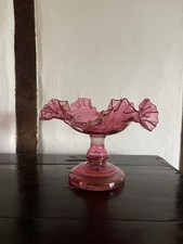 Victorian Cranberry Glass Bowl