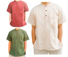 Men's Collarless Grandad