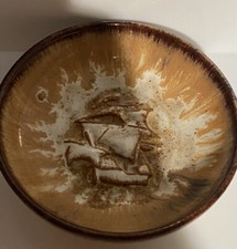 Jerry Harper Blacktoft Studio Pottery The Mary Rose - trinket/pin  dish Vintage