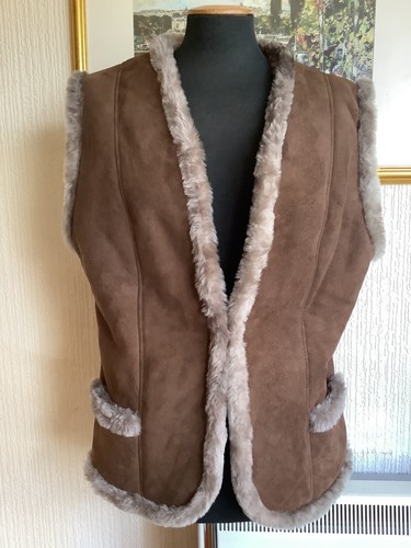 Genuine brown suede - suede, sheepskin