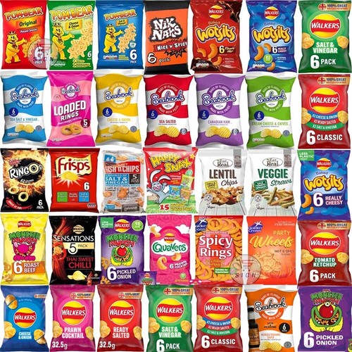 Chips crisps bags - chips,