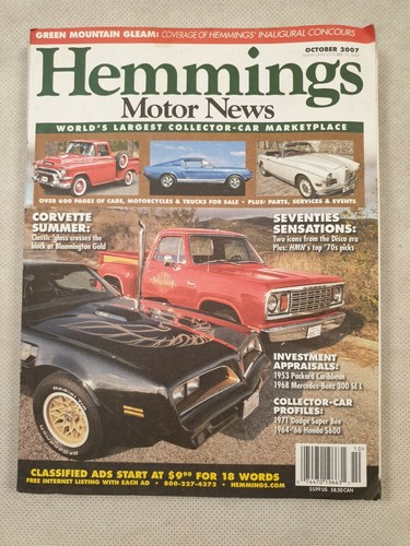 Hemmings motor news - hemmings, october