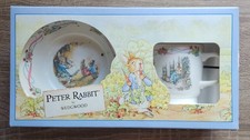 Peter Rabbit Ceramic Cup & Bowl Set Wedgewood 2-Piece Gift Set Beatrix Potter 