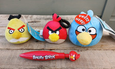 Angry Birds Bundle Backpack Clips, Talking Plushie & Pen