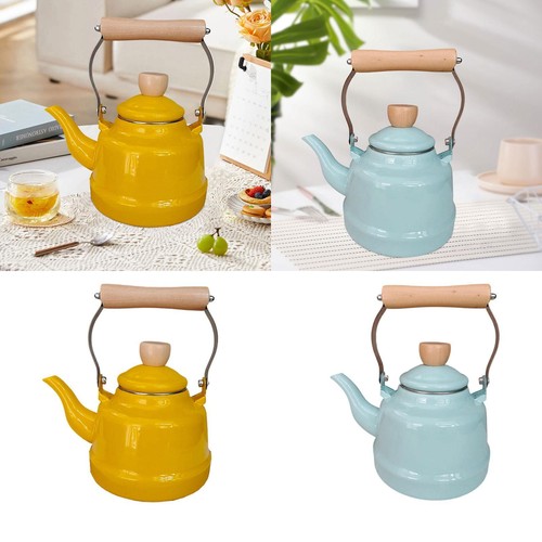 Enamel tea kettle milk warmer - milk,