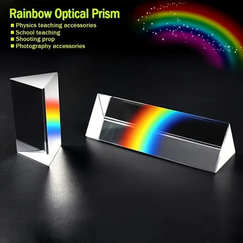 Educational glass prism - glass,