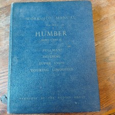 RARE 1956 Humber Workshop