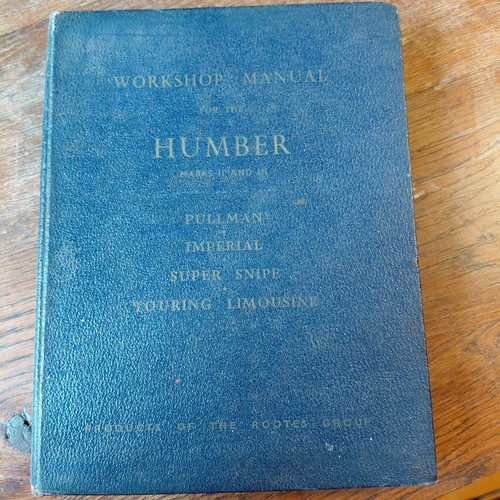Rare 1956 humber - humber, workshop