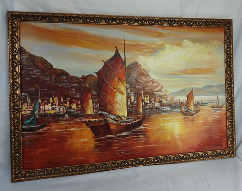 Large chinese painting signed - large,