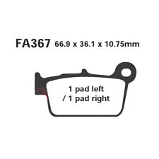 PAIR OF PADS EBC FA367TT FOR