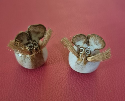 Vintage studio pottery mice