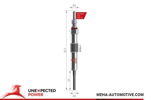 Glow plug fits dacia infiniti - glow,