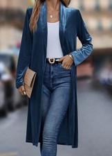 Womens Cardigan Coat Peacock