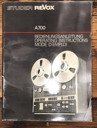 Studer revox model a700 700 - revox,