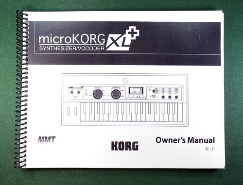 Korg microkorg instruction - korg, xl+