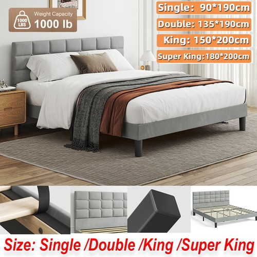 Morden bed frame - frame, velvet