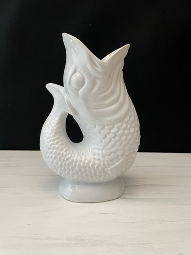 White koi fish gluggle jug - koi,