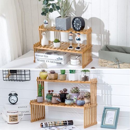 Natural plant stand wooden - natural,