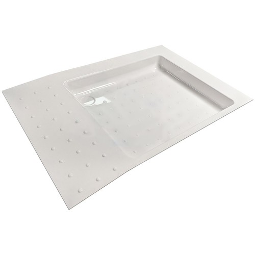 Universal shower tray with non - universal,