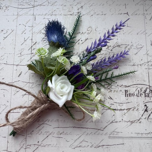Scottish thistle buttonhole - scottish,