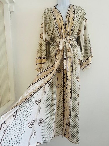 Kimono gown robe - kimono, gold