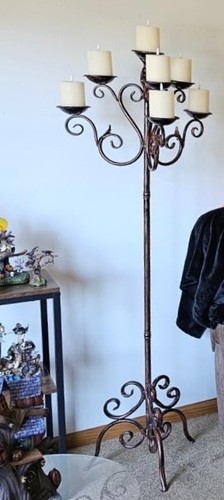 Gothic style candelabra scroll - gothic,