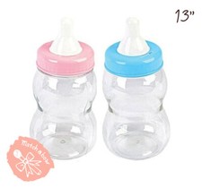  10" or 13" Jumbo Baby Plastic Fillable Bottle Baby Shower Favors 