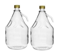 Glass Demijohn 3L with Screw Cap Top Carboy Gallon Home Brew Wine Making