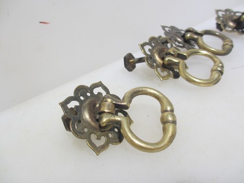 Antique brass drawer handles - antique,