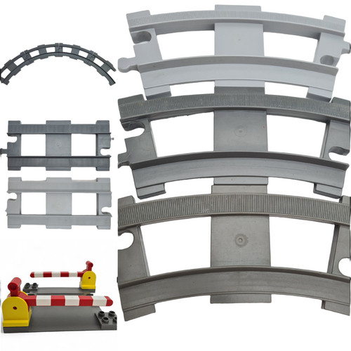 Duplo train track curved - train, &