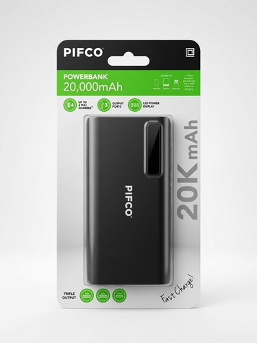 Pifco 20000mah power bank - 20000mah, 3
