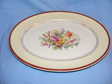 Pareek Johnson Bros LARGE Oval Plate Flowers Meat Turkey Plate England