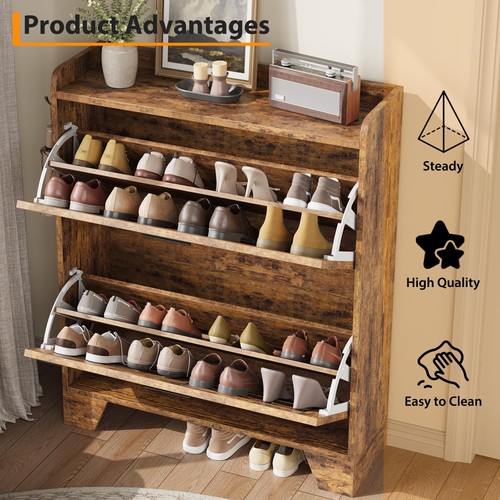 Slim shoe storage cabinet - shoe,