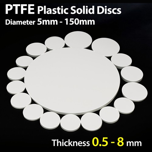 Ptfe plastic solid - discs, flat