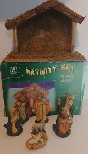 Christmas nativity set - christmas,