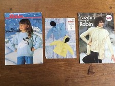 3 Vintage ROBIN ARAN WOOL