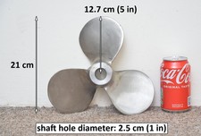 used stainless steel boat LH left hand  prop propeller - FREE DELIVERY