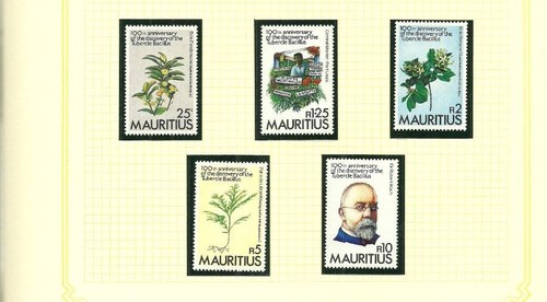 Mauritius sg648 652 - sg648-652, centenary