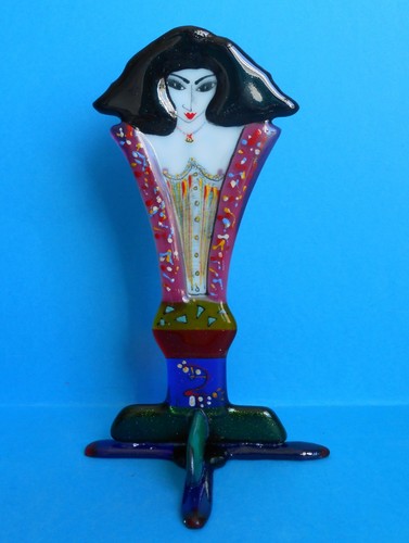 Art deco glass multi colour - art,