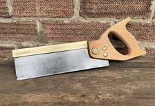 Vintage 10” Spear & Jackson Brass Backed Tenon Wood Saw 14TPI Old Tool