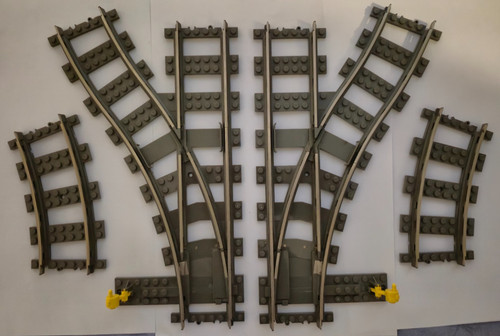 Lego railroad track - track, switch