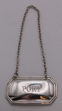 Sterling Silver Port Boxed Decanter Label Sheffield 1997