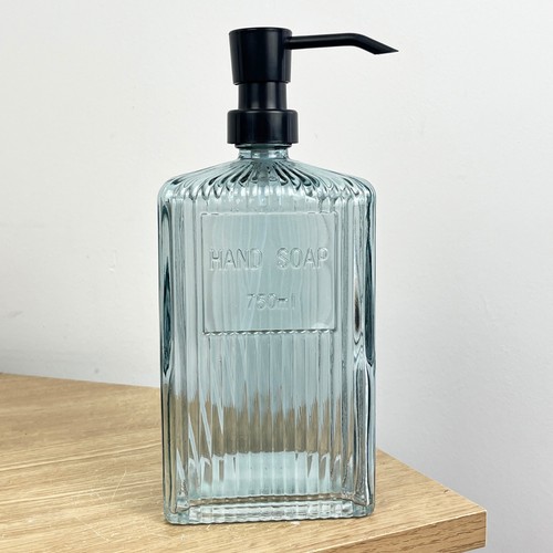 Vintage glass soap dispenser - soap,