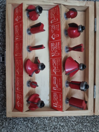 Powercraft router bits 12pcs - powercraft,