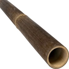 Dark Java Bamboo Pole 4-6 cm Diameter - 50 cm Lengths - 10 Pack - Home Garden