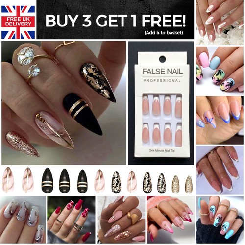 Press nails 24pcs full - 24pcs,