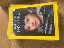 Eight Rare vintage national geographic magazines 1974  good condition 