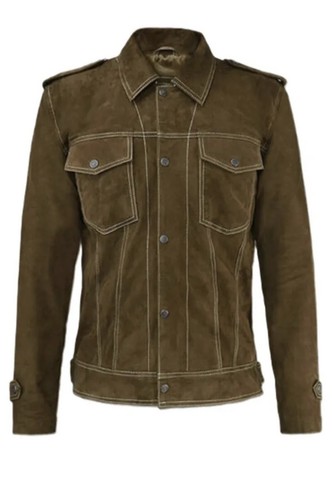 Men genuine suede leather - men's,