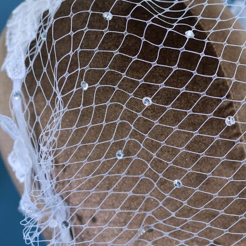Bridal veil hairband birdcage - hairband,